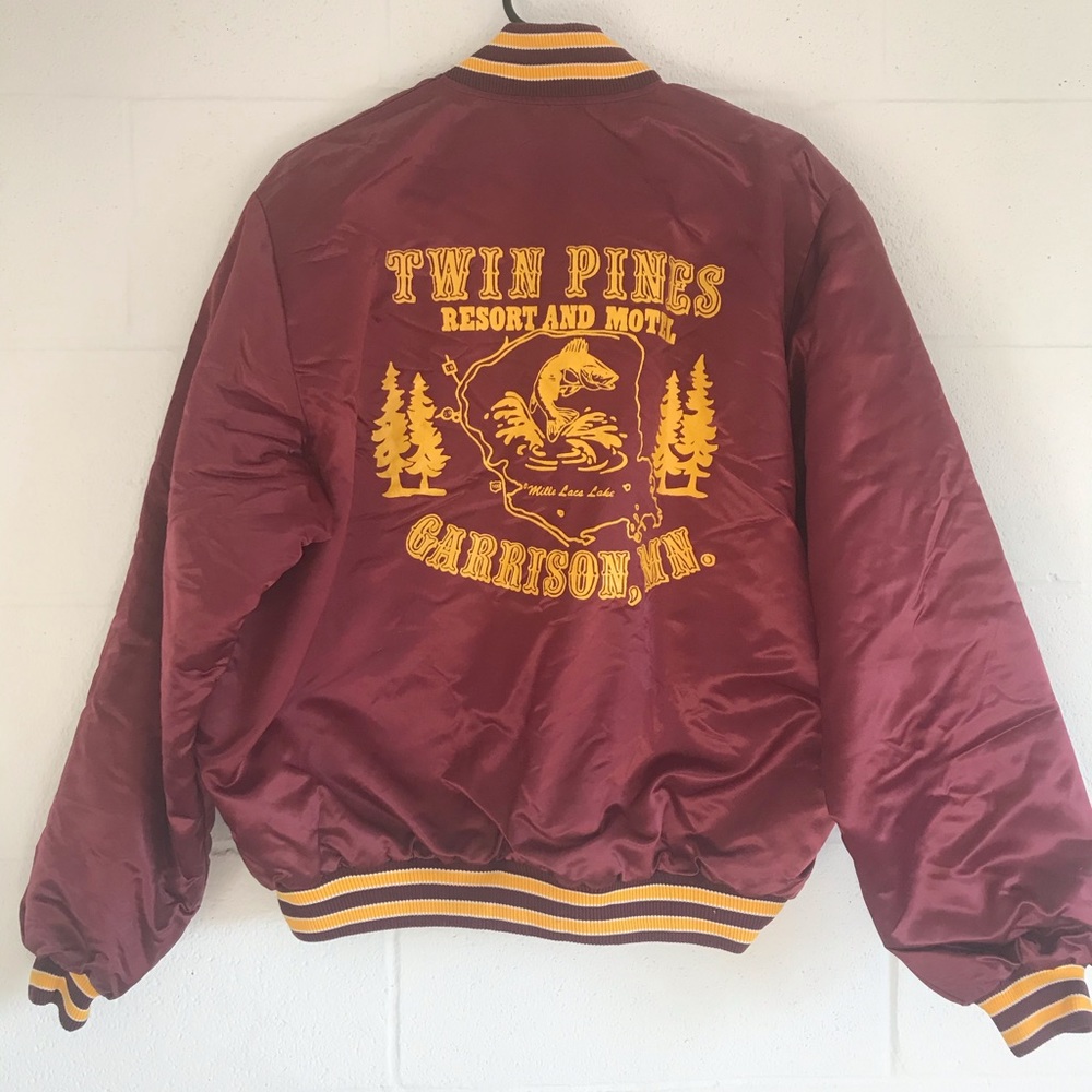 VINTAGE SATIN BOMBER JACKET